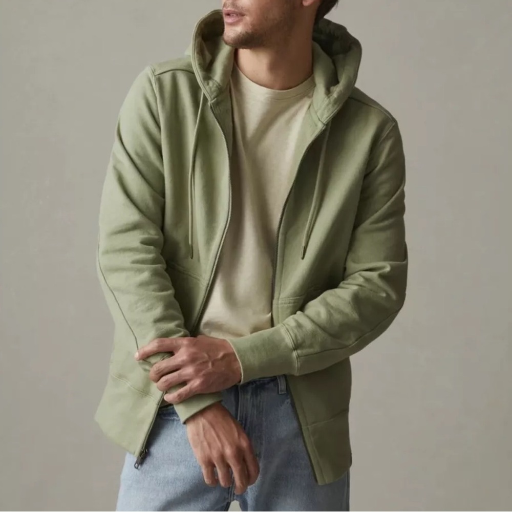 American Giant Classic Full Zip Hoodie Medium Limited Edition Pale Sage Green